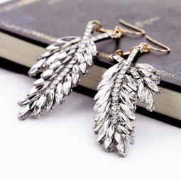 歐美時尚飾品新趨勢 水晶羽毛耳環(huán)的優(yōu)雅魅力